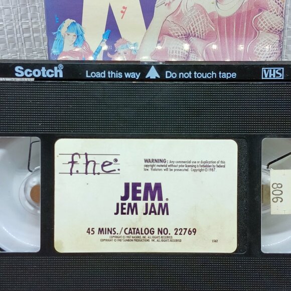 Jem And The Holograms VHS tape, episode Jem Jam, used, video store copy - Picture 2 of 9